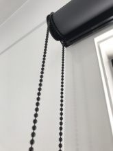 Roller Blind with Black Chain